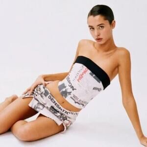 With Jean Carla Corset Top in Read All About It
